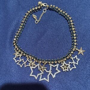 Ann Taylor Star Charm Gold-Tone Rhinestone Necklace - Women Jewelry